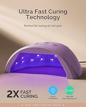 Amazon.com : MelodySusie Compact Advanced UV LED Nail Lamp, P