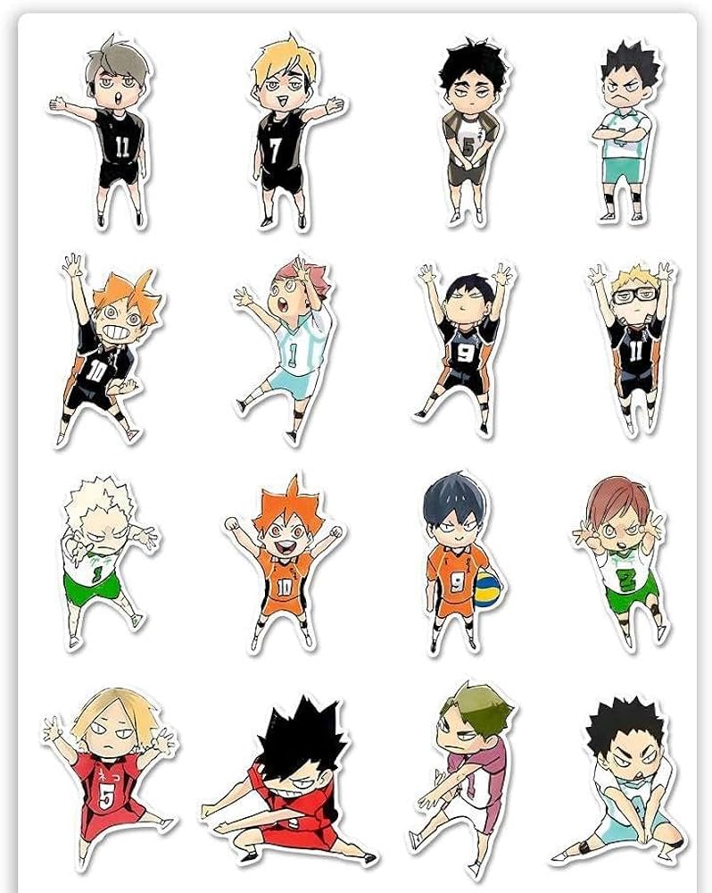 Amazon | ハイキュー ステッカー 120枚 ノートステッカー ポスター 孤