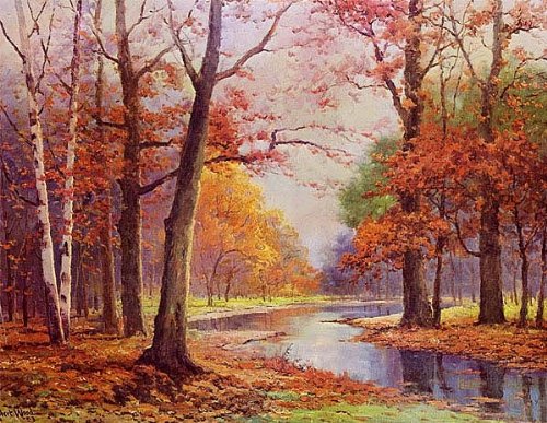 Amazon.co.jp: ロバート・ウッド「秋の林間」 