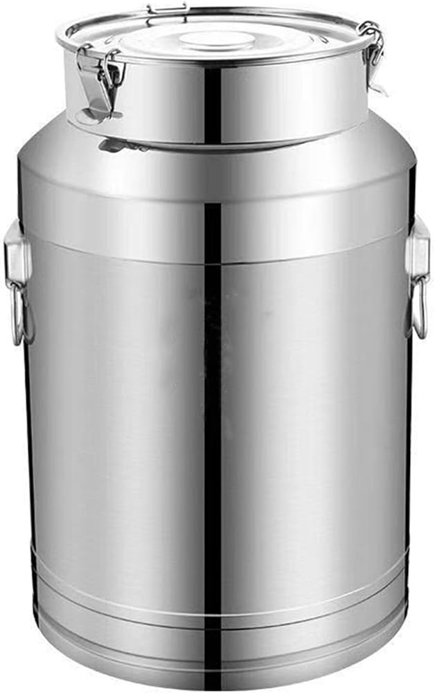 Amazon｜16容量 ファームミルク缶 201ステンレススチール ワインペール