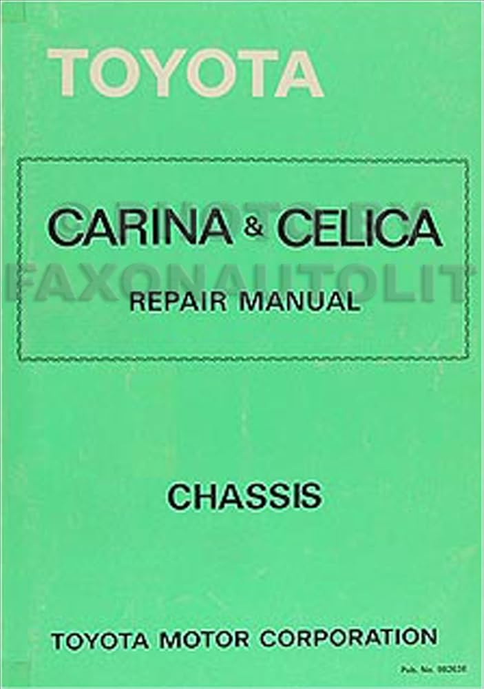 1979-1981 Toyota Supra and 1978 Celica Chassis Repair Shop Manual
