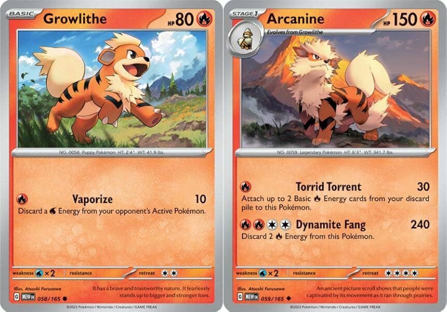 Amazon.co.jp: Arcanine 059/165 - Growlithe - ポケモン 151
