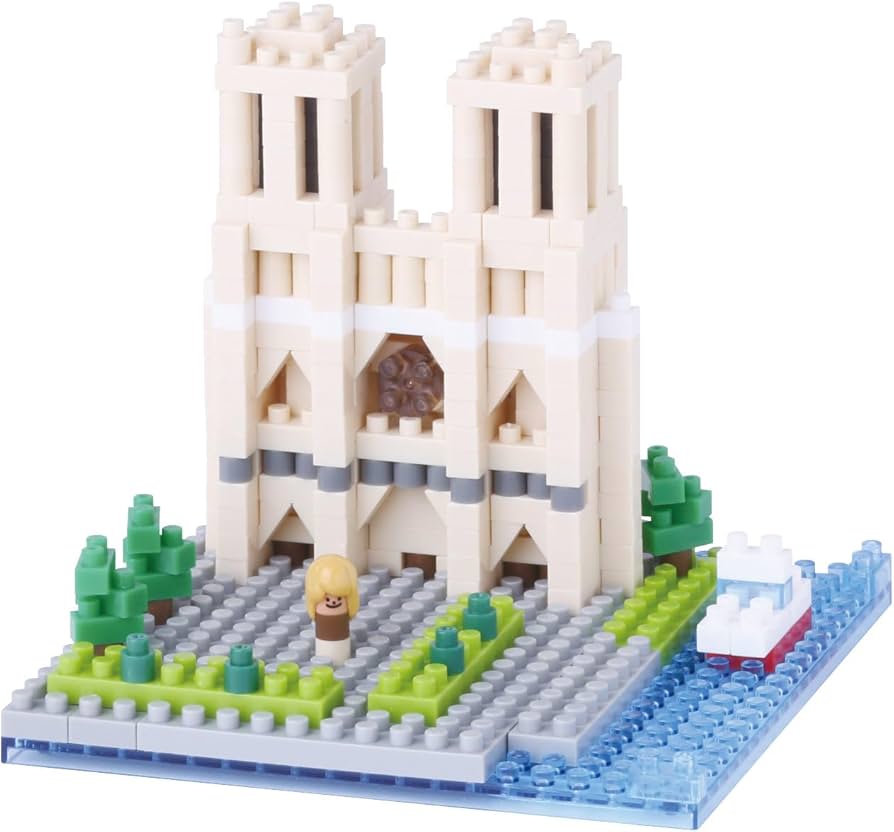 Amazon.co.jp: nanoblock ナノブロック ノートルダム大聖堂 NBH_093