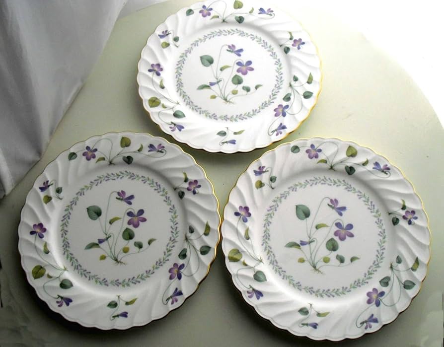 Amazon.co.jp: ノリタケバイオレットドリームプレート25cm3枚日本製
