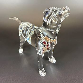 Amazon.co.jp: バカラ 犬 イヌ ドッグ ラブラドール 置物 フィギュリン