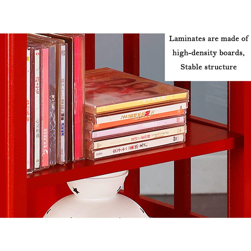 Amazon.co.jp: フロアスタンド型本棚 CD収納キャビネット