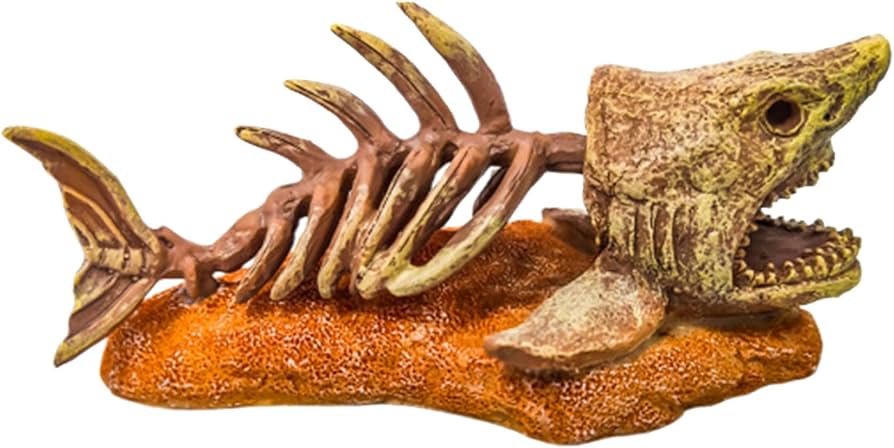 Amazon.co.jp: 魚の骨のデザインの樹脂水族館の風景 - 水槽の装飾