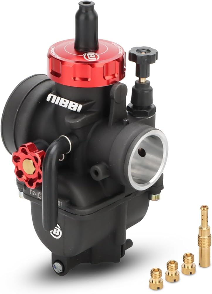Amazon | ニビキャブレターPE24mm、80ccに適合-125ccバイクエンジン