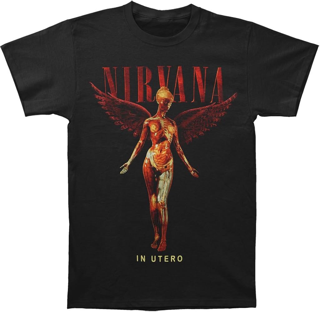 Amazon.com: Nirvana Men's In Utero T-shirt Black : Clothing, Shoes