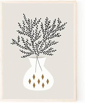 Amazon.co.jp: ポスター アートポスター A4 A3 A2 北欧 木 花 植物