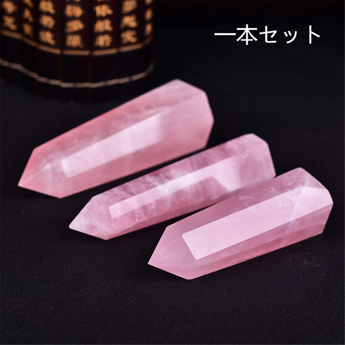Amazon.co.jp: 水晶の柱 六角柱 ローズクォーツ ピンクの柱 クリスタル