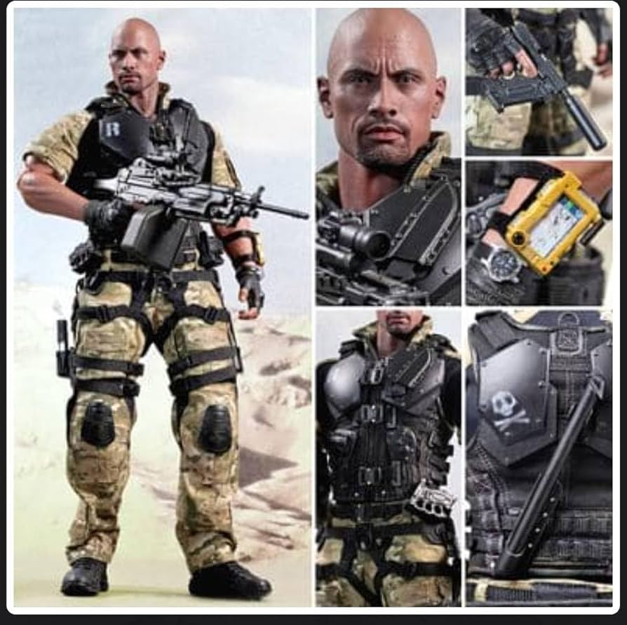 Amazon.co.jp: 1/6 フィギア GIジョー ドウェイン・ジョンソン