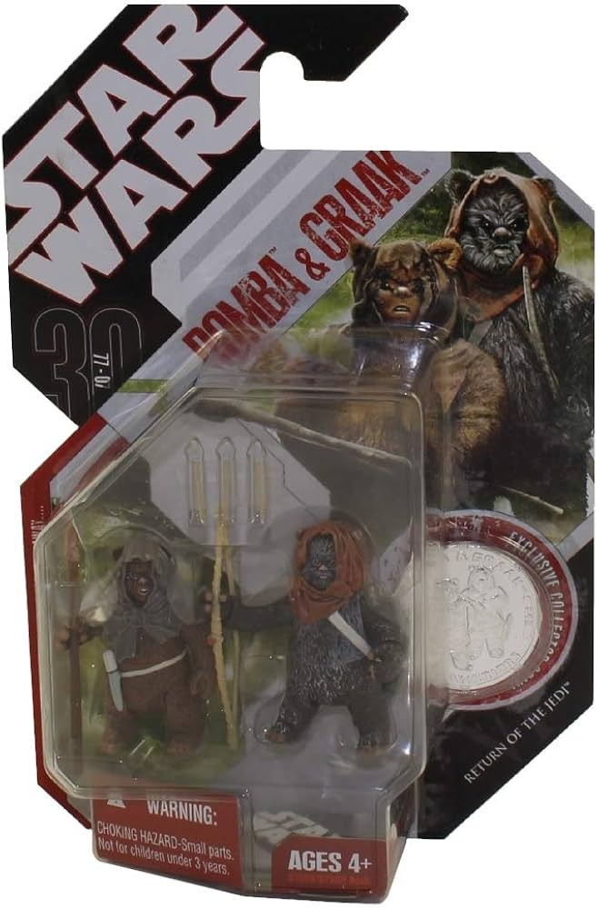 Amazon.com: Star Wars Basic Figure Ewok 2-Pack: Romba & Graak