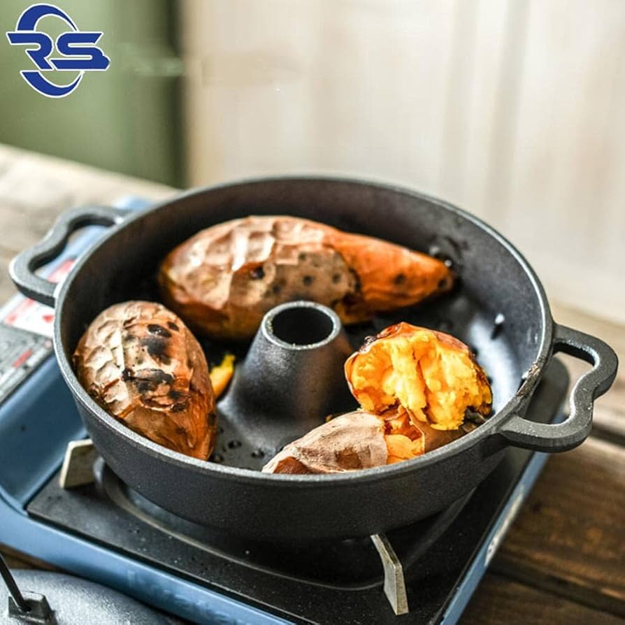 Amazon | 焼き鍋 焼き芋鍋 石焼鍋 焼き芋器 両手鍋 ホーロー石焼きいも