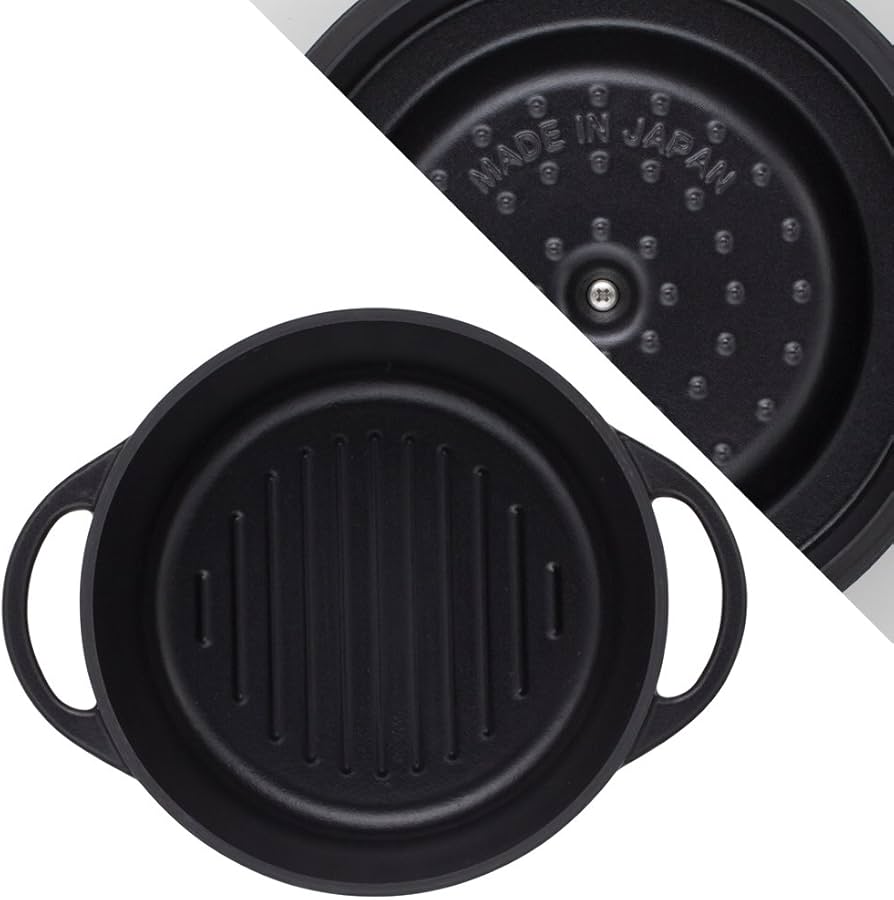 Amazon｜バーミキュラ 鋳物ホーロー鍋 22cm マットブラック 無水調理