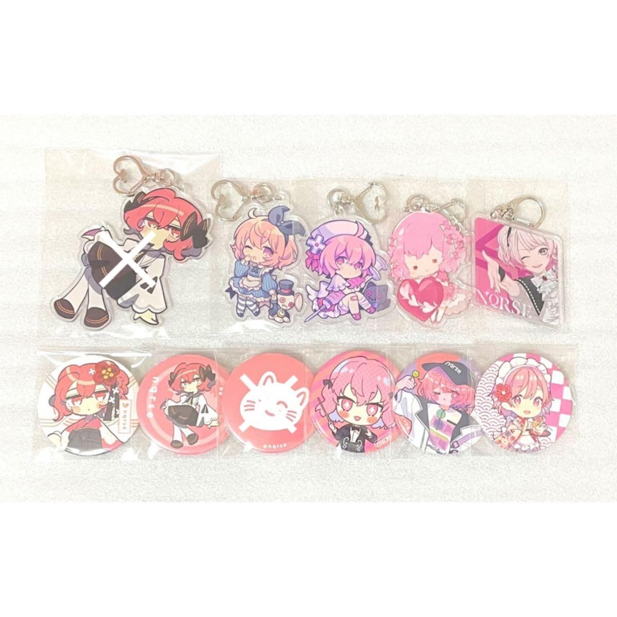 Amazon.co.jp: nqrse 缶バッジ アクリルキーホルダー アクキー 歌い手