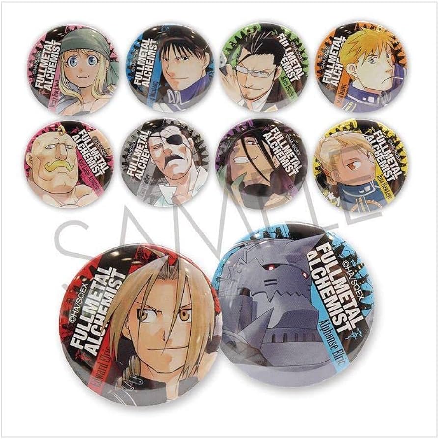 Amazon.co.jp: 鋼の錬金術師展 トレーディング缶バッジ ロイマスタング