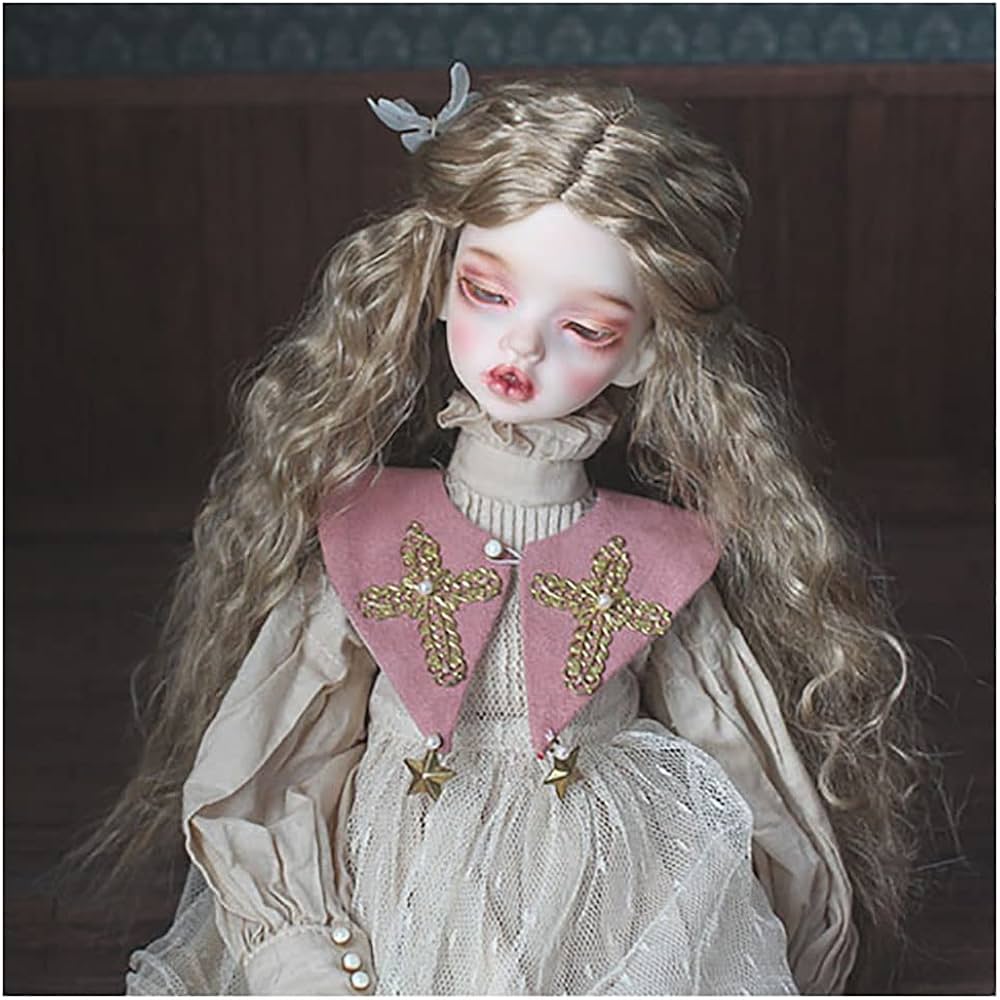 Amazon.co.jp: フェイク モヘア SD BJD ドール ヘア ウィッグ、ティー