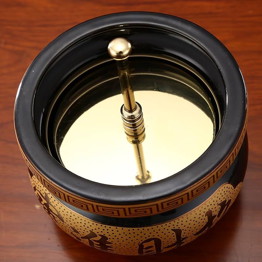 Amazon.com: 无字寺庙铜香灰压平器香具香道香炉xianglu 香灰押整平器香