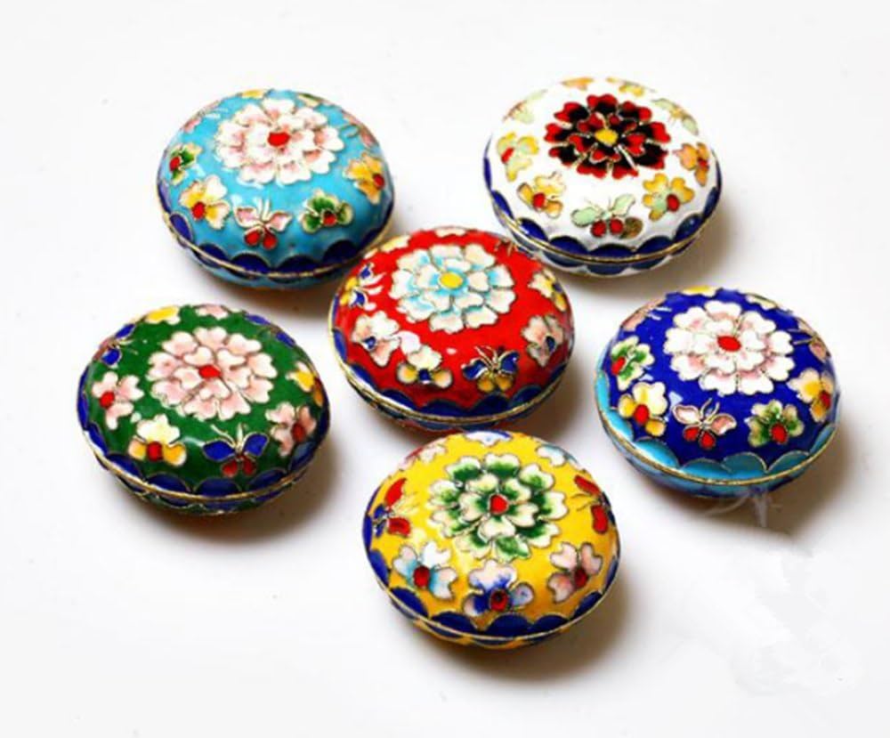 Amazon｜Somnus258 中国 お土産 七宝焼 小物入れ 6個セット 名物 記念