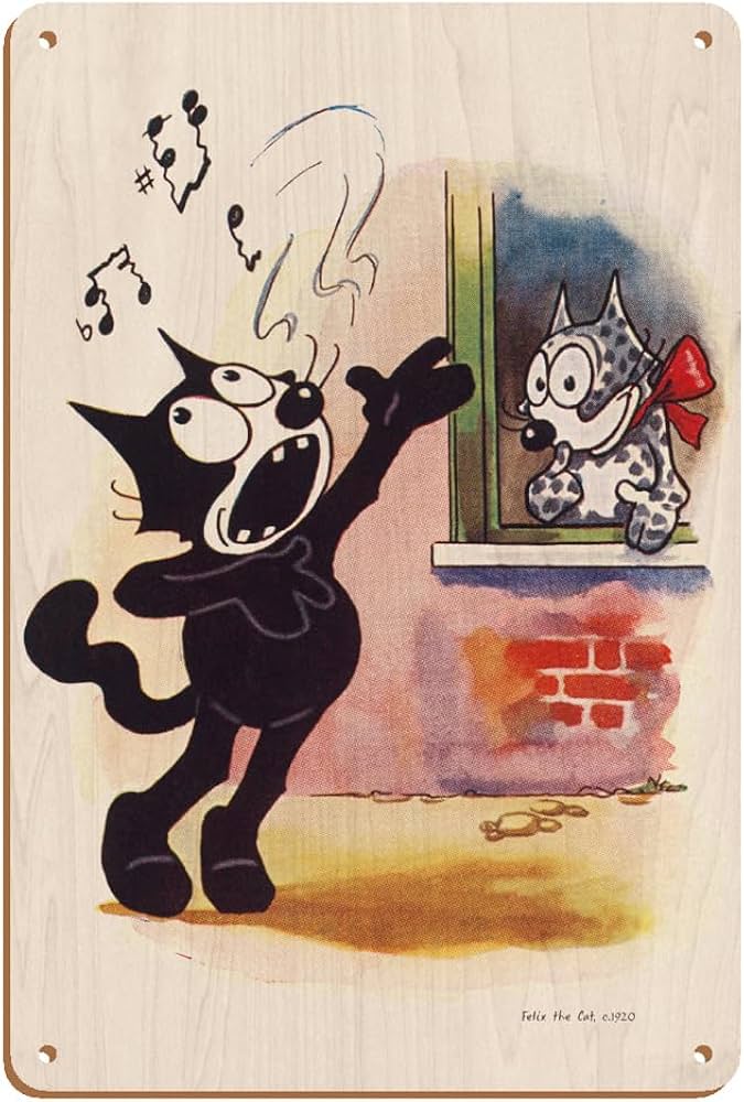 Amazon.com: Felix The Cat - Vintage Cartoon Art by Otto Messmer c