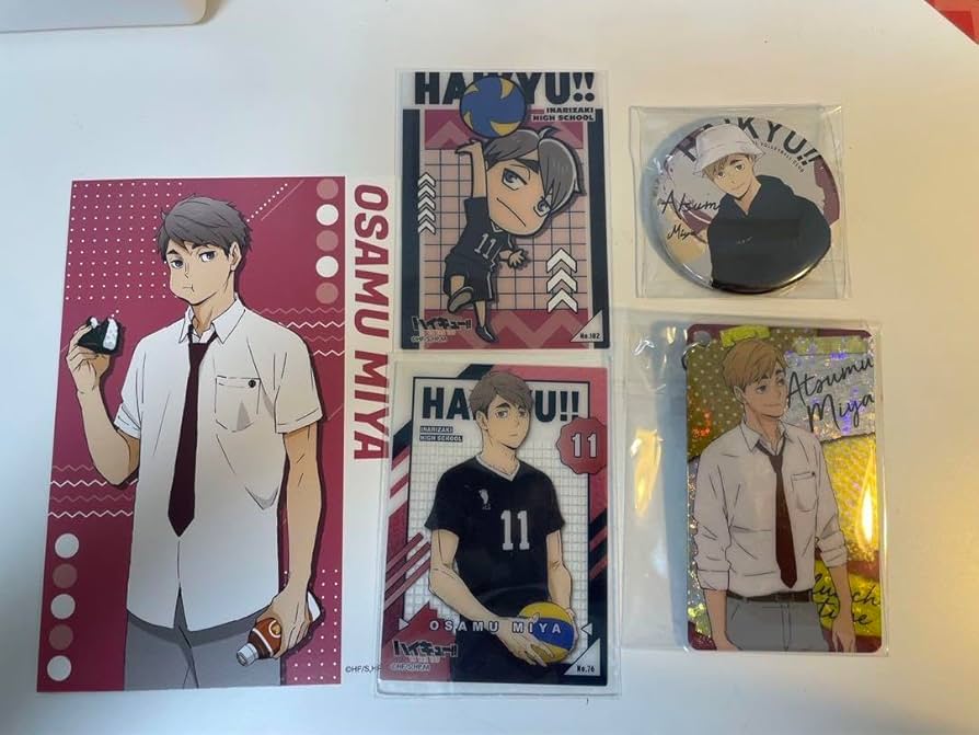 Amazon.co.jp: ハイキュー!! 宮兄弟 宮侑 宮治 缶バッチ カード トレカ