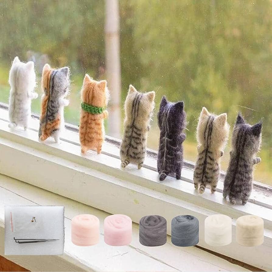 Amazon.co.jp: フェルト猫のおもちゃキット、3Dシミュレーション