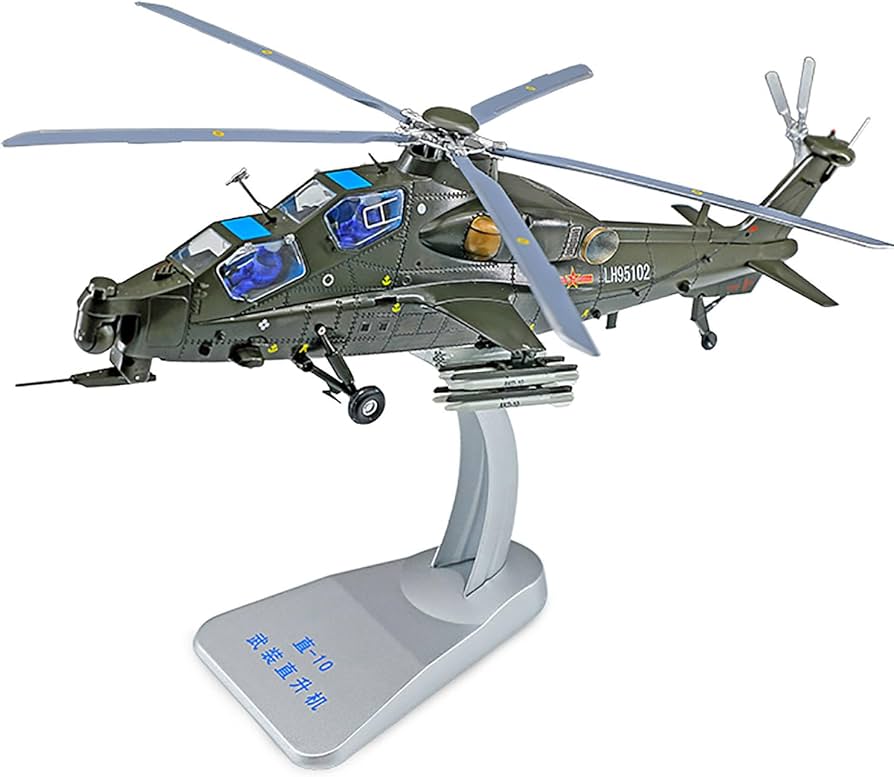 Amazon.co.jp: AZIZAT 1:48 WZ-10ヘリコプター戦闘機モデルモデル