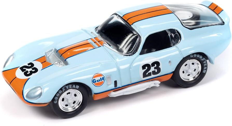 Amazon.com: Round 2 1965 Cobra Daytona Coupe #23 Light Blue w