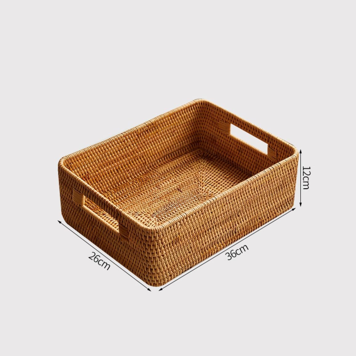 Amazon.co.jp: MJKQ9 収納かご ラタン製 大容量 収納バスケット ケース