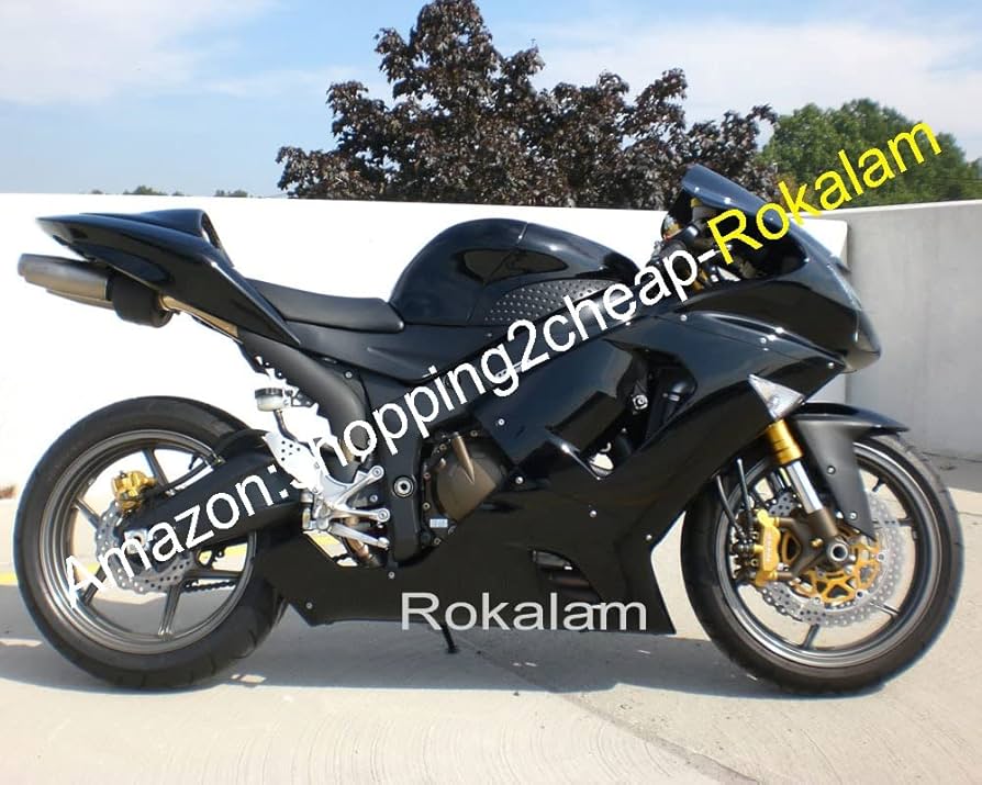 Amazon | 適用ZX-6R 2005 2006 モトボディワークパーツ黒 Ninja 適用