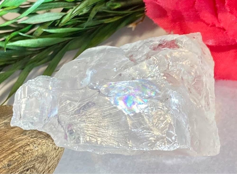 Amazon.co.jp: レインボー アイスデビル 氷水晶 クリスタル 原石 氷の