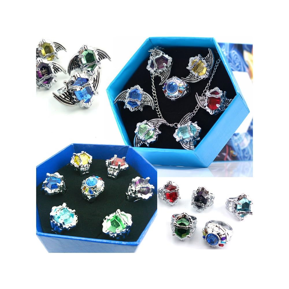 Amazon | 家庭教師ヒットマン リボーン リング 指輪 7個セット