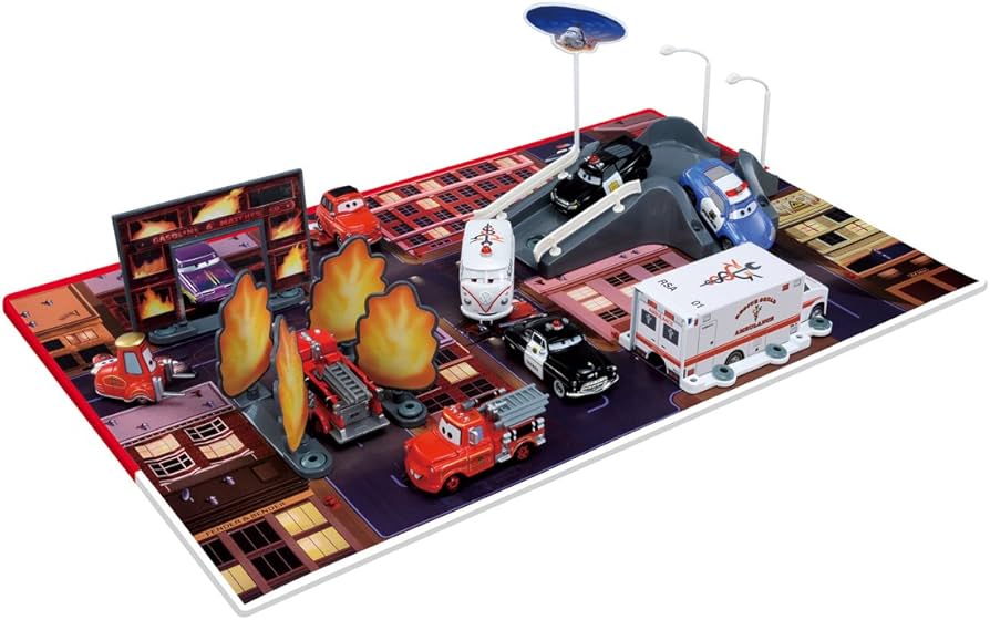 Amazon.co.jp: トミカ カーズ プレイマップ レスキューゴー!ゴー