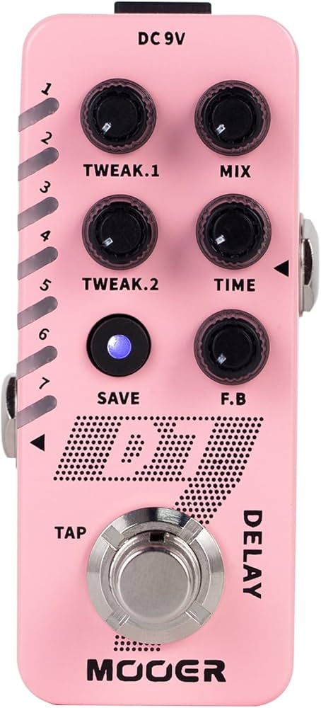 Amazon.com: MOOER D7 Delay Guitar Pedal with 6 Different Delay