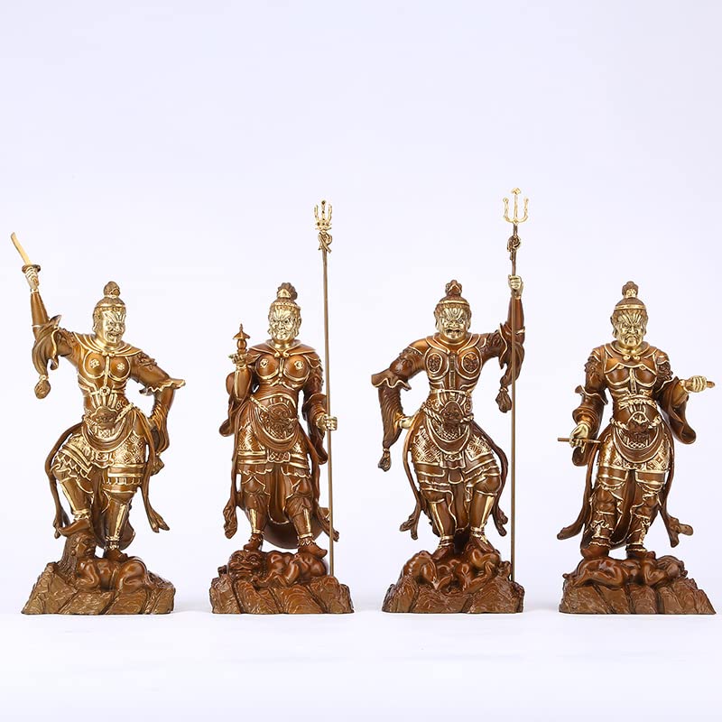 Amazon｜仏像 四天王 立像（持国天・増長天・広目天・多聞天） 真鍮