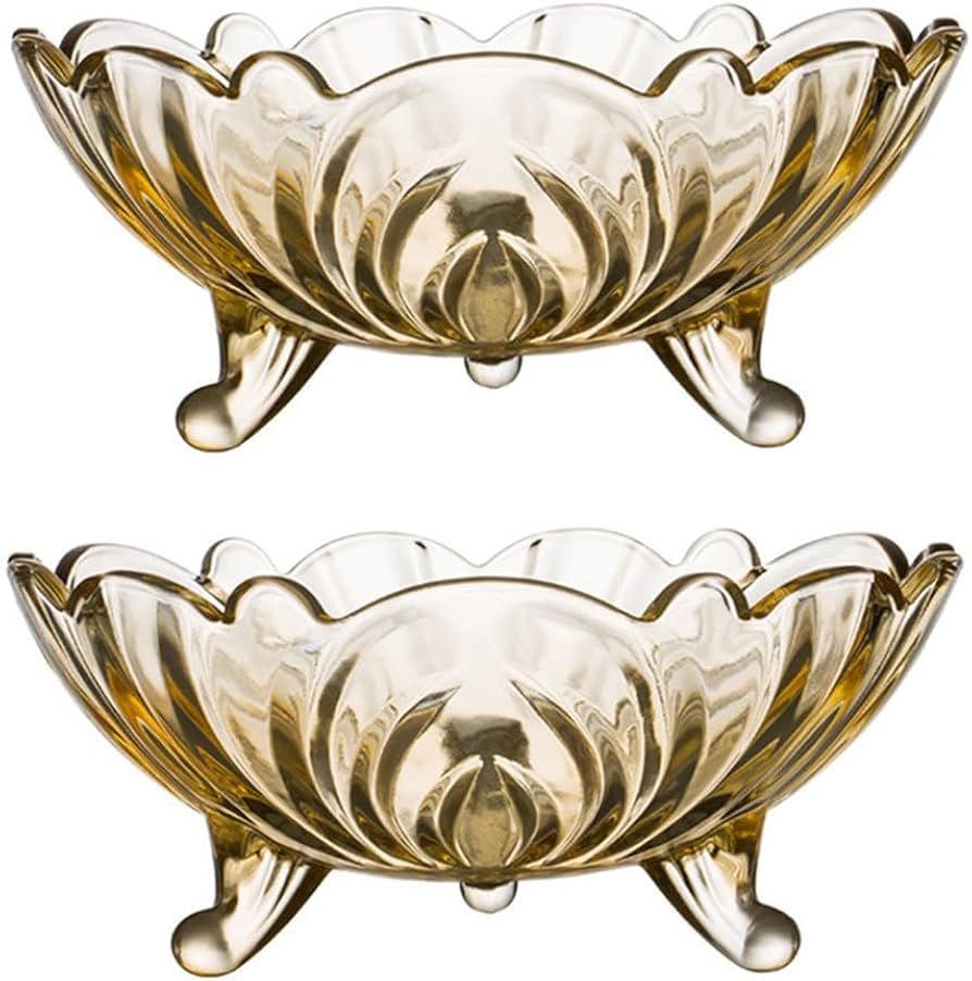 Amazon | フルーツバスケット ガラス皿 果物皿 お菓子皿 お菓子入れ