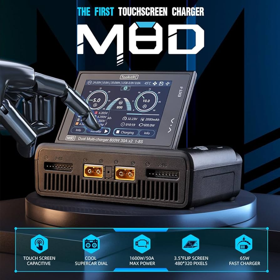 Amazon | XBERSTAR For ToolkitRC M8Dデュアルチャンネルバランス充電