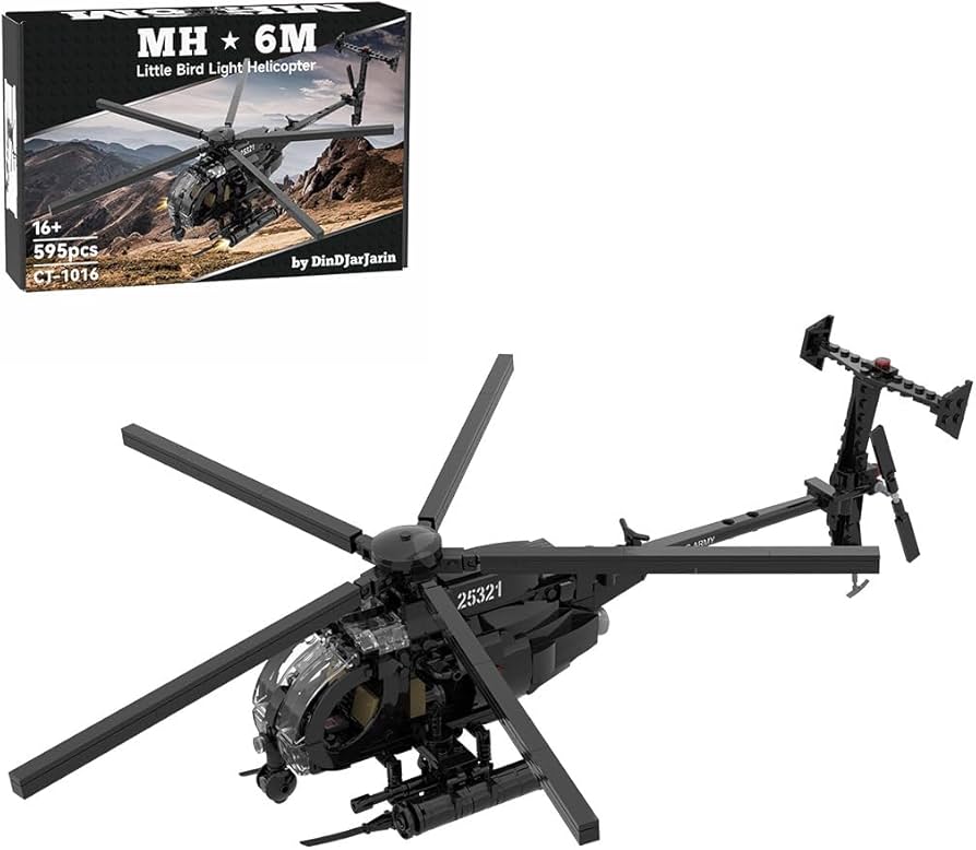 Amazon.com: GoAssemb MH-6 Little Bird Helicopter Model Building