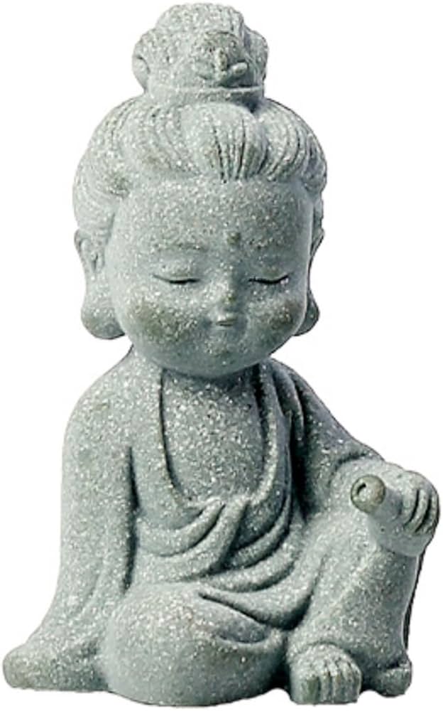 Amazon.co.jp: Yuzhiye 観音様 置物 観音菩薩像 仏像 かわいい