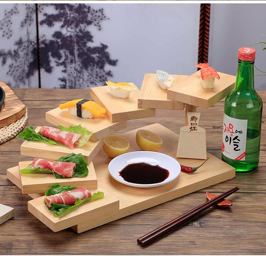Amazon.co.jp: 和風階段焼肉食器です 盛り上がり刺身寿司皿です ムード