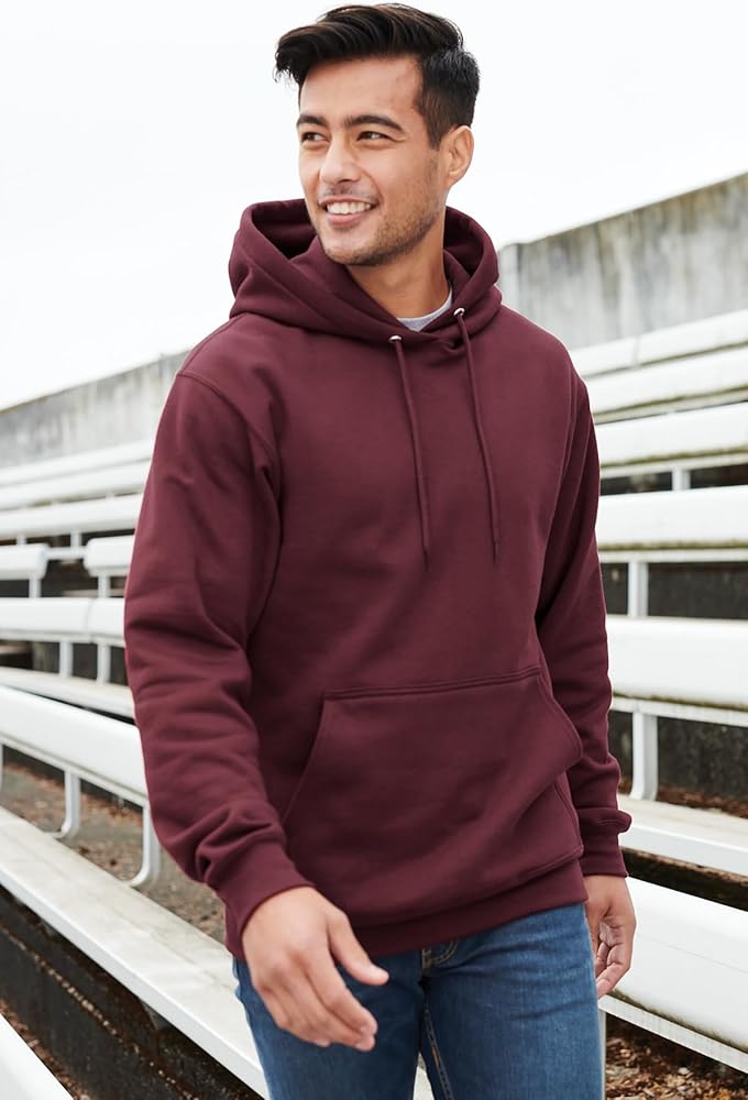 Port & Co Fleece Pullover Hooded Sweatshirt-PC78H-S-Ash at Amazon
