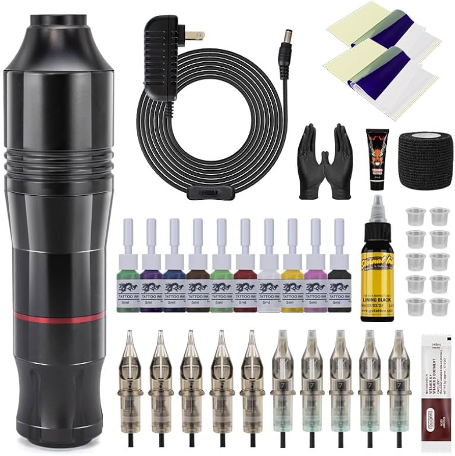 Amazon | タトゥーキット タトゥーガンキット タトゥーマシンキット