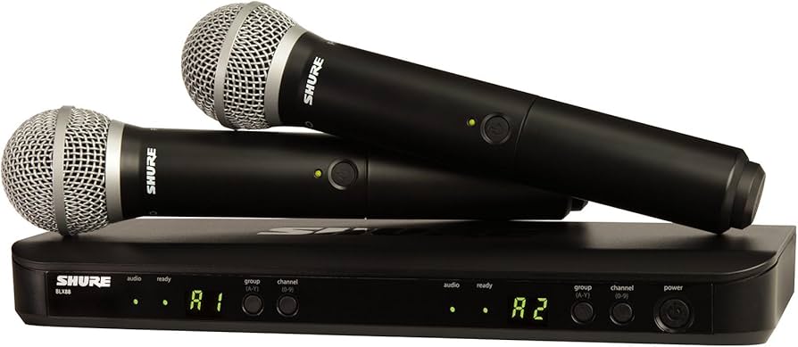 Amazon.com: Shure BLX288/PG58 Wireless Microphone System - 14-Hour