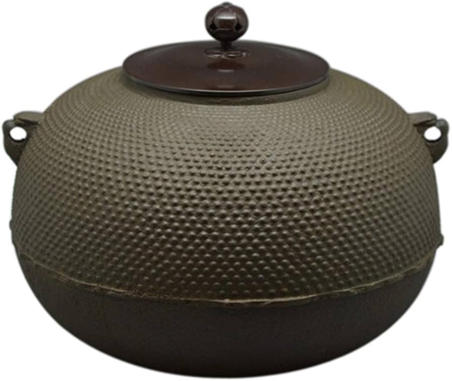 Amazon｜伊藤庄鋳造(Itousyouchuzou) 茶釜 茶色 サイズ:直径24.6x高さ
