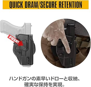 Amazon | [LayLax][グロック 用 CQCホルスター][左用][ブラック]GLOCK