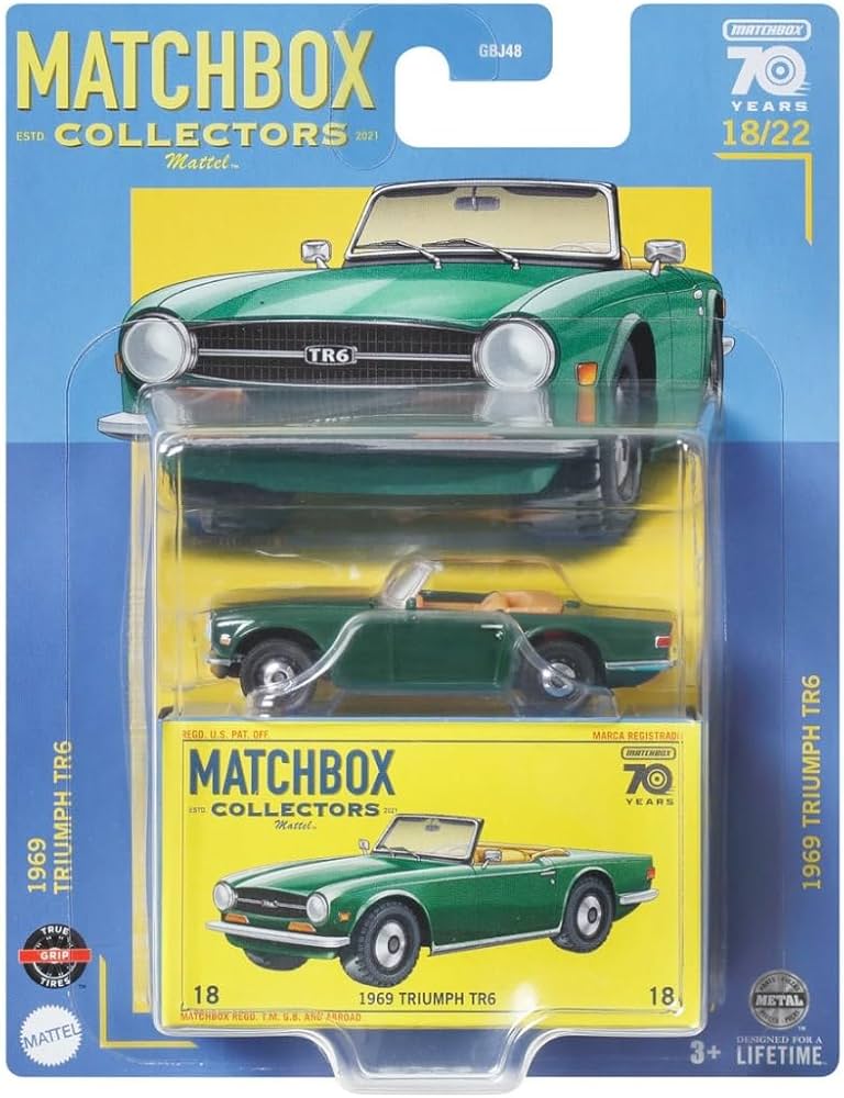 Amazon.com: Matchbox 1969 Triumph TR6, Collectors 18/22 [Green