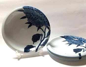 Amazon.co.jp: 有田焼 源右衛門窯 染付 向日葵 銘々皿 3枚組 : おもちゃ