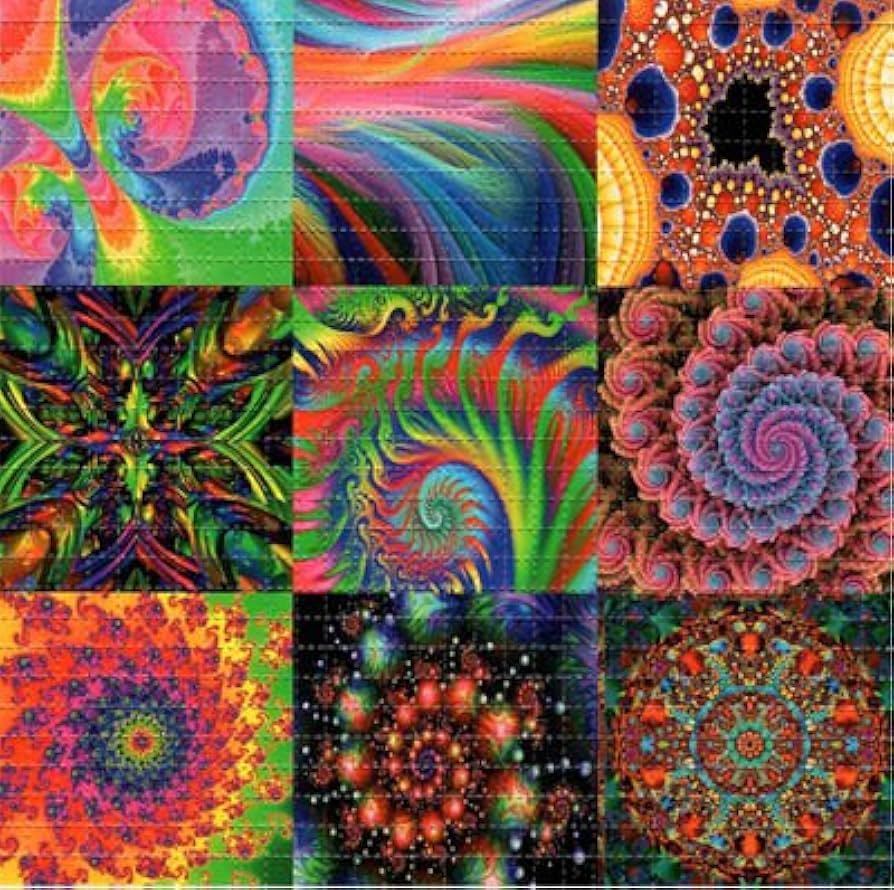 Amazon.co.jp: Gdabs サイケデリック・ブロッター アートプリント 穴