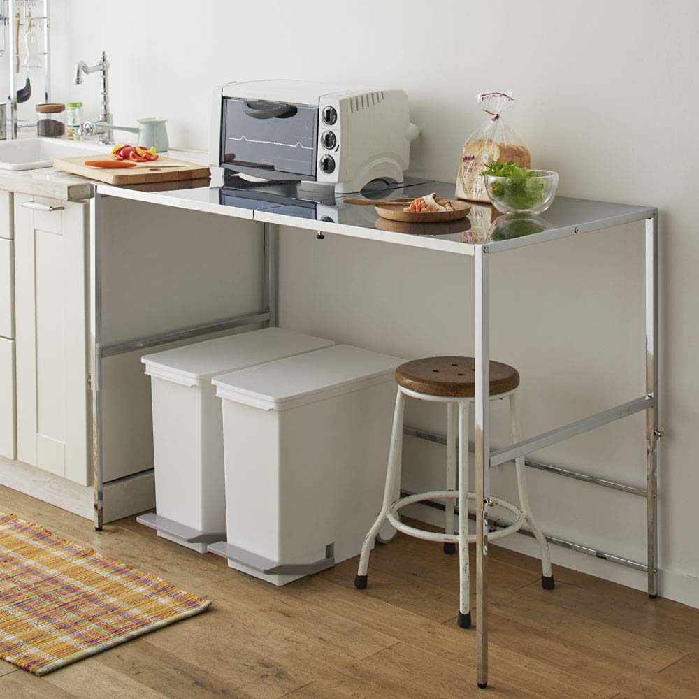 Amazon｜ディノス キッチン収納 レンジ台 キッチンラック 幅と高さが